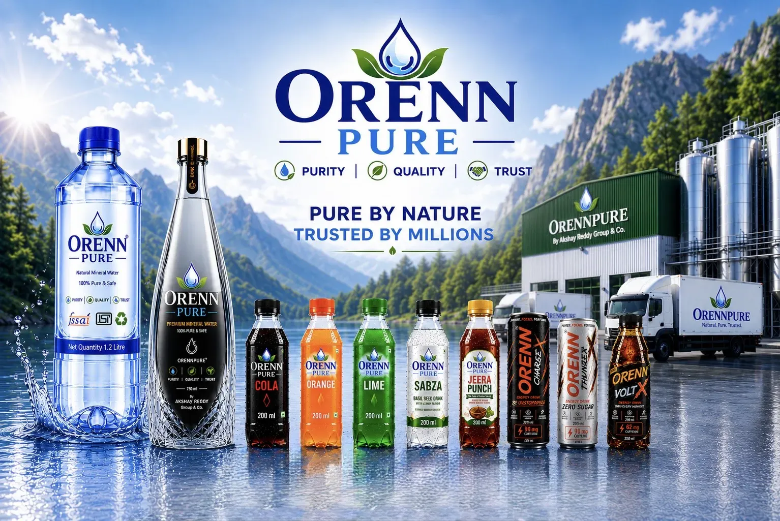 Orenn Pure Products Natural Mineral Water & Soft Drinks